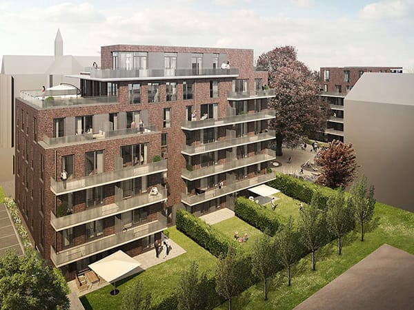 Neubauprojekt in Wandsbek, wo auch die Jenfelder Au entsteht: Wandsbeker Höfe mit 46 Eigentumswohnungen