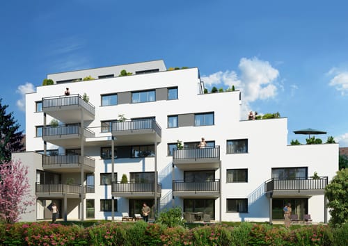 In den meisten Neubau-Immobilien trocknen moderne Betonkeller schnell wieder aus. Foto: das Neubauprojekt Wohnen in Leonberg