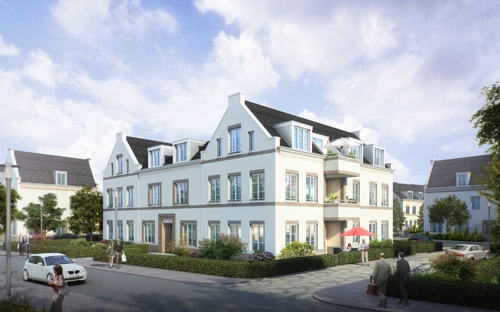 Neubau-Quartier "Grüne Aue" in Biesdorf. Bild: VERIMAG