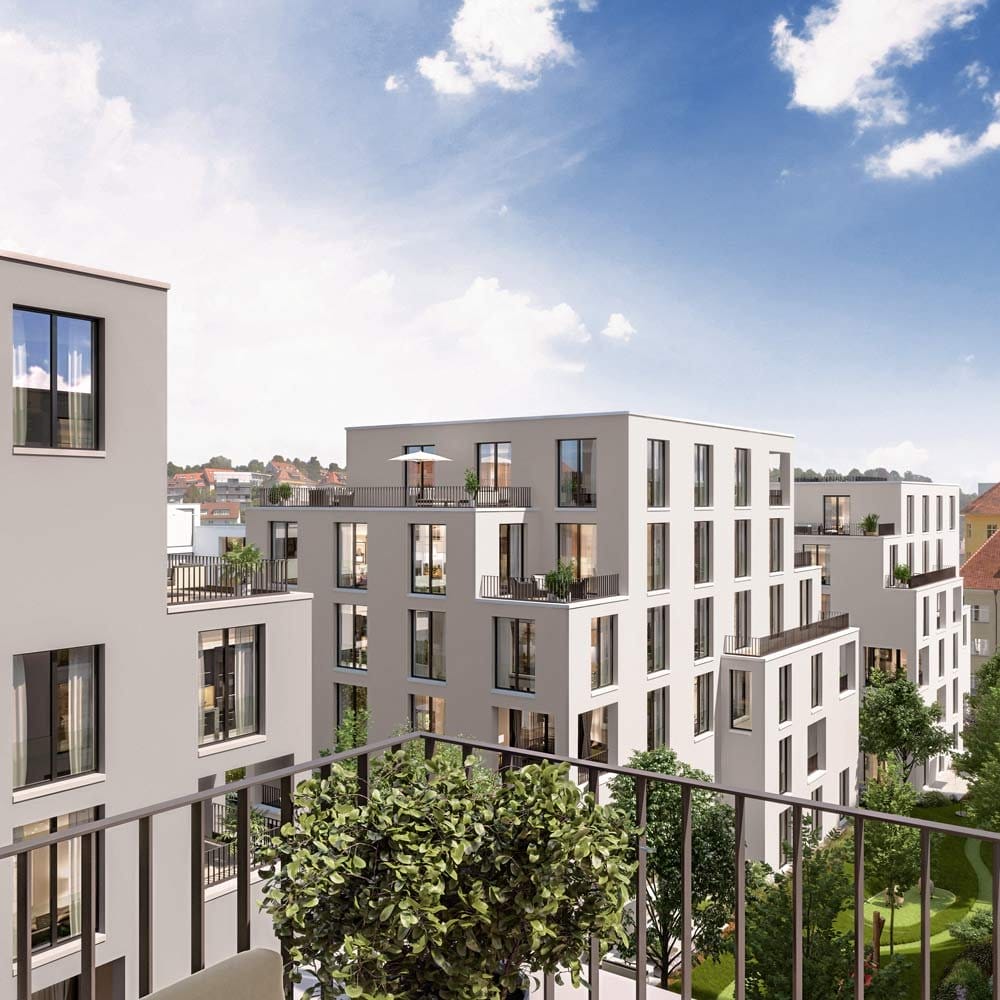 Epple Immobilien vermarktet das Neubau-Vorhaben Villengarten in der Seestraße 71 in Stuttgart-Relenberg.