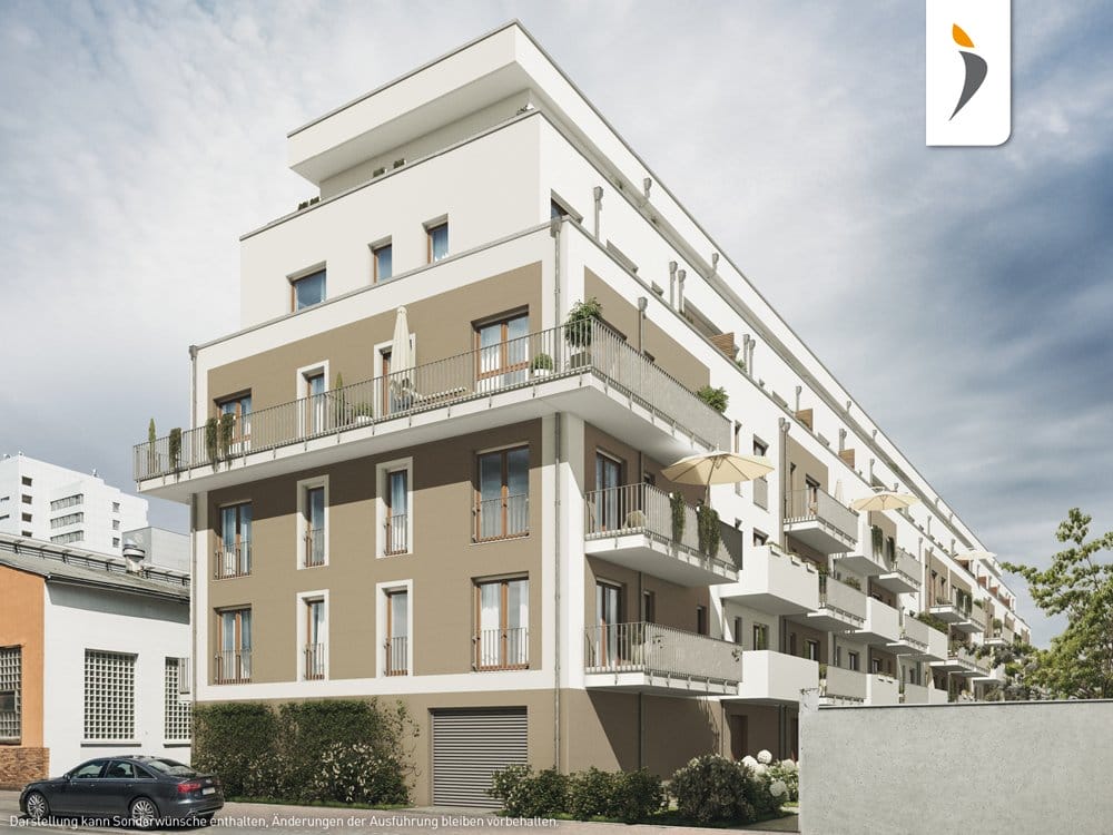 In Frankfurt am Main entstehen in urbaner Lage im Gallus-Viertel 84 Neubau-Eigentumswohnungen durch PROJECT Immobilien - Niederlassung Rhein-Main im „The Urban“ (Bild: PROJECT Immobilien - Niederlassung Rhein-Main).