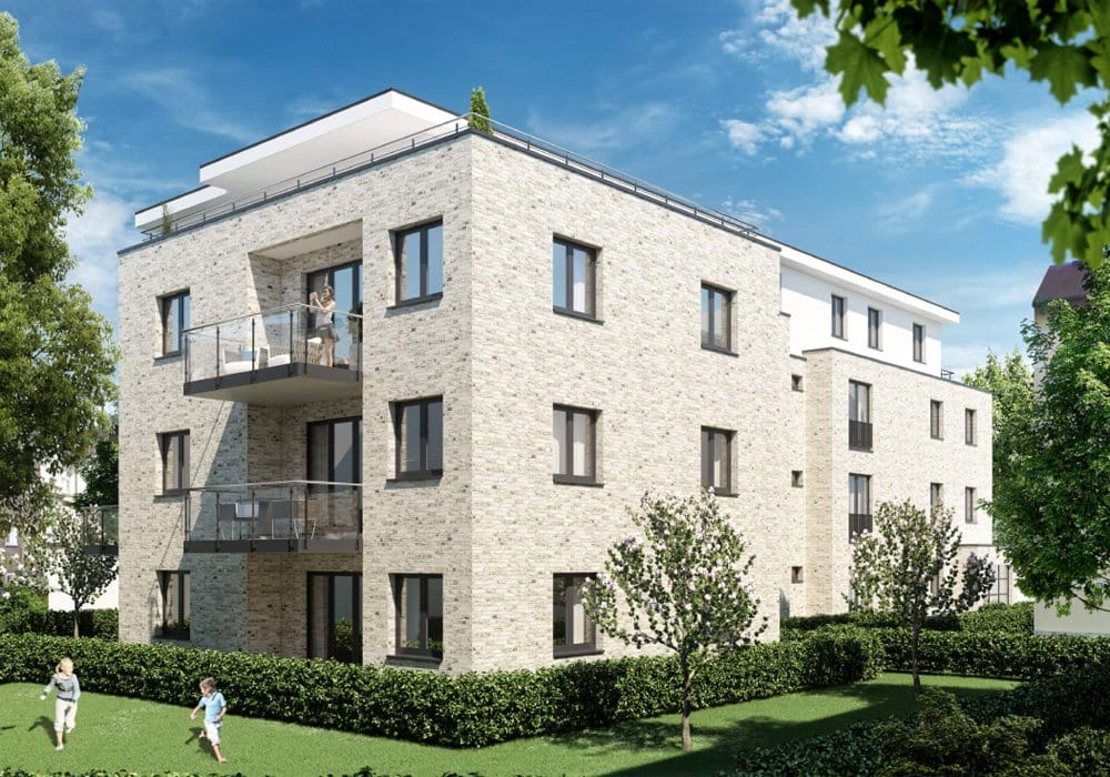 Das „PATIO – Hamburg“ besteht aus 18 Neubau-Wohnungen (Bild: Lüthen & Co. Immobilien GmbH).
