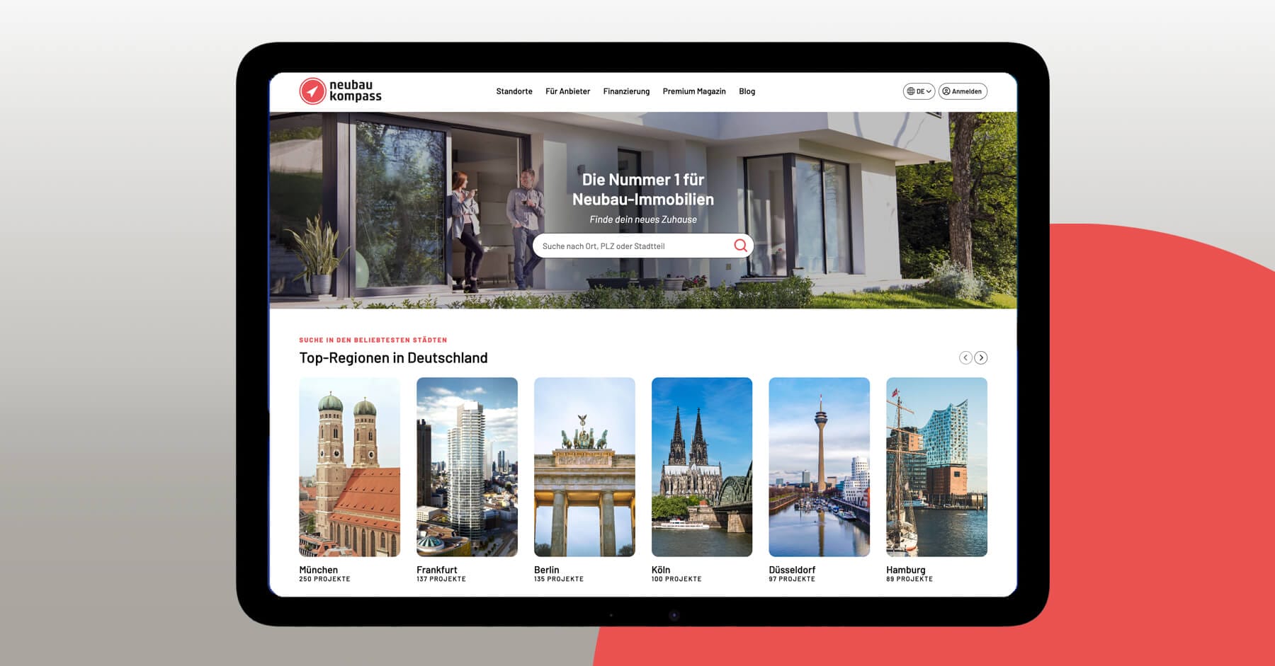 neubau kompass präsentiert sich in neuem Design